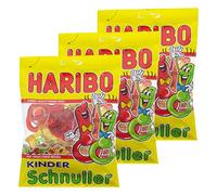 Haribo Infantil Chupete, 3 Unidades, Ositos de Goma, Vino Goma, Golosinas, en Bolsa, Bolsa