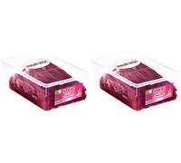 HARIBO MEGA TORCIDAS CEREZA TARRO 200 PIEZAS (Paquete de 2)