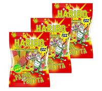 HARIBO Pasta de Frutta - Fizz, 3 Pack, Ositos de Goma, Vino Goma, Golosinas, en Bolsa, Bolsa, 175 g