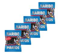 Haribo Piratos, 5 unidades, lakr titz, lakrtitze Caramelos, nascherei, en bolsa, bolsa