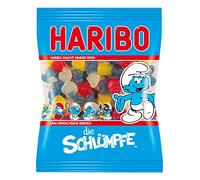 Haribo Pitufos, Ositos de Goma, Gominolas, Gomitas de Fruta, Vegetarianos, En Bolsa, Bolsa, 200 g