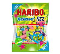Haribo Rainbow Fizz, Ositos de Goma, Gominolas, Gomitas de Fruta, Ácido, 175 g