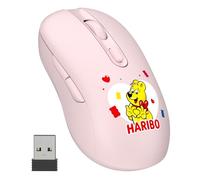 Haribo - Ratón inalámbrico de 2.4 GHz, Bluetooth 3.0 y 5.0, opción Divers DPI, emparejamiento múltiple, estilo oso de goma para laptop, escritorio, netbook Pcs
