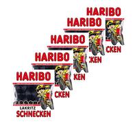 Haribo Regalices caracoles, 5 unidades, lakrtitzschnecken, Caramelos, nascherei, en bolsa, bolsa