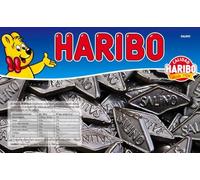 Haribo Salino 1 kg | Caramelos de Regaliz Negro Salado en Forma de Rombo | Golosinas de Regaliz para Fiestas, Candy Bar y Hostelería