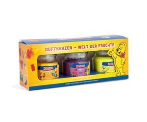 Haribo Set de velas aromáticas ™ rojo oscuro,amarillo,púrpura