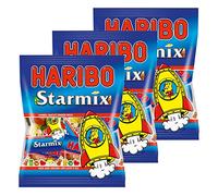 Haribo Starmix Mini, 3 unidades, ositos de goma, goma de vino, fruta goma espuma con azúcar, en bolsa, bolsa