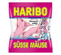 Haribo Süsse Mäuse, Malvaviscos, Gomitas de Fruta, En Bolsa, Bolsa, 200 g
