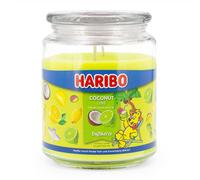 Vela perfumada Haribo Coco Lima, vela en vidrio, coco lima, hasta 100 h, 510g