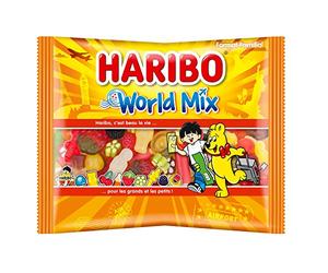 Haribo - World Mix Caramelos de Goma Surtidos - Ideal para Endulzar Tus Dias- Bolsa 500 g