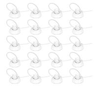 Hariendny Ventosas para acuario, 20 ventosas para peceras con 30 bridas ajustables para plantas, clip de ventosa para acuario, para unir nido de camarones de musgo, plantas de pecera de acuario,