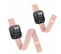 Harikiri 2 Pièces Correa Deportiva Nailon para Tobillo y Brazo Compatible avec Amazfit Bip 6/Bip 5 Liberación Rápida Para Garmin Venu 3/4 45mm Venu 2 Vivoactive 4 Forerunner 255/265 (longitud 22-38CM)