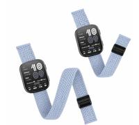 Harikiri 2 Pièces Correa Deportiva Nailon para Tobillo y Brazo Compatible avec Amazfit Bip 6/Bip 5 Liberación Rápida Para Garmin Venu 3/4 45mm Venu 2 Vivoactive 4 Forerunner 255/265 (longitud 22-38CM)
