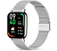 Harikiri Correas de metal compatibles con reloj inteligente Fitpolo IDW13/IDW16/IDW19, correas de 22 mm para Woneligo W13, Veryfit IDW19, TOOBUR IDW26/IDW20/IDW16, FITVII HM57/HM78/H56, RUIMEN D1/H1