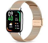 Harikiri Correas de metal compatibles con reloj inteligente Fitpolo IDW13/IDW16/IDW19, correas de 22 mm para Woneligo W13, Veryfit IDW19, TOOBUR IDW26/IDW20/IDW16, FITVII HM57/HM78/H56, RUIMEN D1/H1