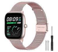 Harikiri Metal Correa Compatible con Amazfit GTS 4 Mini/GTS 4/GTS 3/GTS 2e/GTS 2 Mini/GTS 2/GTS,20mm Ajustable Acero Inoxidable Correa para Huawei GT3/GT2 42 mm, Samsung Galaxy Watch 5/4