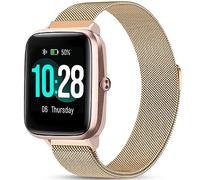 Harikiri Metal Correa Compatible con Fitpolo H205L,19mm Correas para GRV FC1,Hama 5910/4900,LETSACTIV ID205U,Vowtop ID205U,Veryfitpro 205/205L/205U/205G,Umidigi Uwatch3,Yamay fitness SW021/SW023