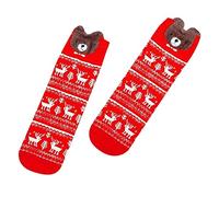 Harilla 1 O 4 Pares de Calcetines de para Mujer, Calcetines de Nad, Calcetines Novedosos, Medias Suaves Y Transpirab - Oso