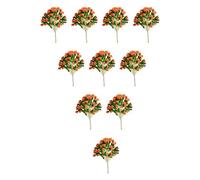 Harilla 10 Modelos de árboles en Miniatura para dioramas, paisajes, Plantas Falsas, ferrocarriles, árboles Falsos, Accesorios para Crear escenas, 8.5 Cm X 5.8 Cm