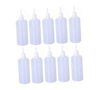 Harilla 10 Piezas de Boquilla dispensadora líquido con Punta de precisión para Botellas de Pegamento para Quilling, Botella de aceitera, 100ml