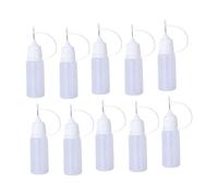 Harilla 10 Piezas de Boquilla dispensadora líquido con Punta de precisión para Botellas de Pegamento para Quilling, Botella de aceitera, 10ml