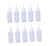 Harilla 10 Piezas de Boquilla dispensadora líquido con Punta de precisión para Botellas de Pegamento para Quilling, Botella de aceitera, 20 Ml