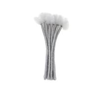 Harilla 10 piezas Extensiones de cabello Twist Braid 20cm Instalación fácil Accesorios para el cabello Cabello de de rastas para hombres de cosplay Uso, Gris