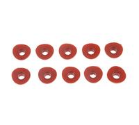 Harilla 10 Piezas Protector Válvula Aire Cubierta Antipolvo Tapón Silicona para Tubo Interno cicleta Fácil de Instalar Adecuado para Bicicleta ATV, Naranja