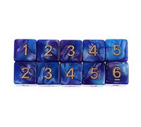 Harilla 10PCS Dados de 6 D6 Dados Poliédricos para MTG RPG, #3