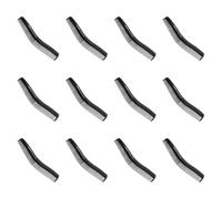 Harilla 12 piezas Combinados de peinador de cabello fino y ancho de los dientes 6.89 pulgadas Premium negra para hombres, mujeres para disuadir la separación