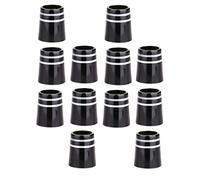 Harilla 12 Virolas de Hierro para Golf de 0,355 Pulgadas con Eje de Material Acero, de Hierro, Virolas de Plástico, Negro