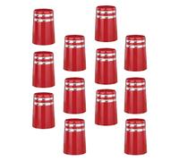 Harilla 12 Virolas de Hierro para Golf de 0,355 Pulgadas con Eje de Material Acero, de Hierro, Virolas de Plástico, Rojo