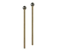 Harilla 2 Piezas Glockenspiel Mazo Vibráfono Mazos Principiantes Mazo de Xilófono Palo de Percusión para Marimba Percusión Bloque de Madera, cabeza corta y redonda