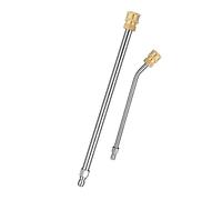 Harilla 2 Piezas Varillas Extensoras Lavadora Presión Acero Latón Repuesto Resistente Adecuado para Lavado de Coches Patios Paredes Entradas Ventanas