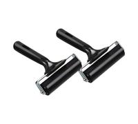 Harilla 2 Rodillos de Cinta de Goma Brayer, Portátiles, Diseño Ergonómico, Rodillo de Presión para Transferencia de Tinta de Sellos, Accesorio, Uso Versátil, 10cm
