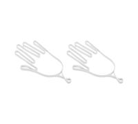 Harilla 2 Soportes para Guantes de Golf, Perchas, Soporte Profesional para Guantes de Golf, Marco de Soporte para Hombres Y Mujeres, Deportes, Blanco