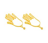 Harilla 2 Soportes para Guantes de Golf, Perchas, Soporte Profesional para Guantes de Golf, Marco de Soporte para Hombres Y Mujeres, Deportes, Amarillo