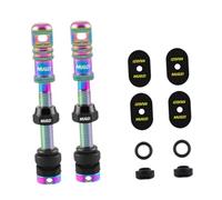 Harilla 2 Válvulas Tubeless Y Tapones de Válvula, Válvulas de 55 Mm de Alto Rendimiento para Bicicletas de Carretera, Vistoso