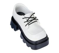 Harilla 2 Zapatos de muñeca a Escala 1/4, Zapatos de Punta Cuadrada, Accesorio de Ropa, Calzado para Figuras de acción para Disfraces, Blanco