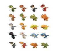Harilla 20 Figuras de Dinosaurios Mordedores de Juguete, Muñecos de Dinosaurios, Coleccionables, Accesorios para Navidad, Halloween, para Niños Y Niñas