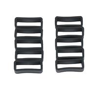 Harilla 20 Piezas de Correa Bucle de Goma Repuesto Accesorio para Reloj Fabricado en Caucho Resistente Adecuado para Hombre Mujer Oficina Diario, Negro 26MM