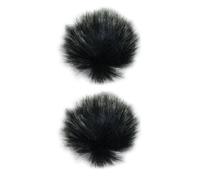 Harilla 2x Funda para micrófono Funda antiviento para micrófono Accesorios para micrófono Fundas antiviento Protector de micrófono peludo para grabación en, 1 Cm de Diámetro