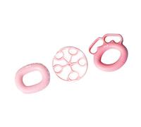 Harilla 3 Piezas de Silicona Mano Agarre Músculo Poder Entrenamiento Ejercicio, Rosa 20LB