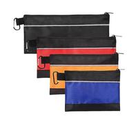 Harilla 4 Bolsas de Herramientas con Cremallera, Bolsa de Almacenamiento de Calidad, Pequeñas Bolsas de Herramientas para Y Electricistas.