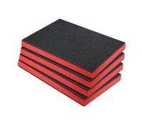Harilla 4 Piezas Inserto de Espuma para Caja de Herramientas Láminas Recortables Forro Protector para Estuche Hoja de Espuma Removible Adecuado para Envío, 40cmx30cmx2.5cm