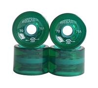 Harilla 4 Unids/Set Ruedas Giratorias para Monopatín 78A 70mm X 51mm Rueda para Monopatín Longboard Cruising, Verde