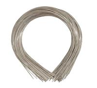 Harilla 50 diademas de metal liso para manualidades, marco de diadema, diadema de alambre fino, diademas en blanco, Plata