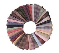 Harilla 50 Piezas de Tela de Cuadros de Cuadrados Tela de Acolchado Precortada para Manualidades