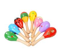 Harilla 6 Maracas, Sonajeros de Percusión Manual, Juguetes de Aprendizaje Temprano para Presentaciones, Juegos de Fiesta Y Entretenimiento.