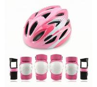 Harilla 7 Piezas Casco Bicicleta para Niños | Ventilado, Casco con Coderas, Confiable, para Depors Al Libre, M
